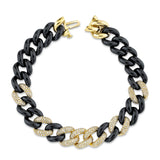 OBSIDIAN BLACK CERAMIC ESSENTIAL LINK BRACELET