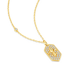 Iris Flower Design 925 Silver Pendant