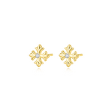 Lucky Cross Stud Earrings