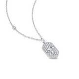 Iris Flower Design 925 Silver Pendant
