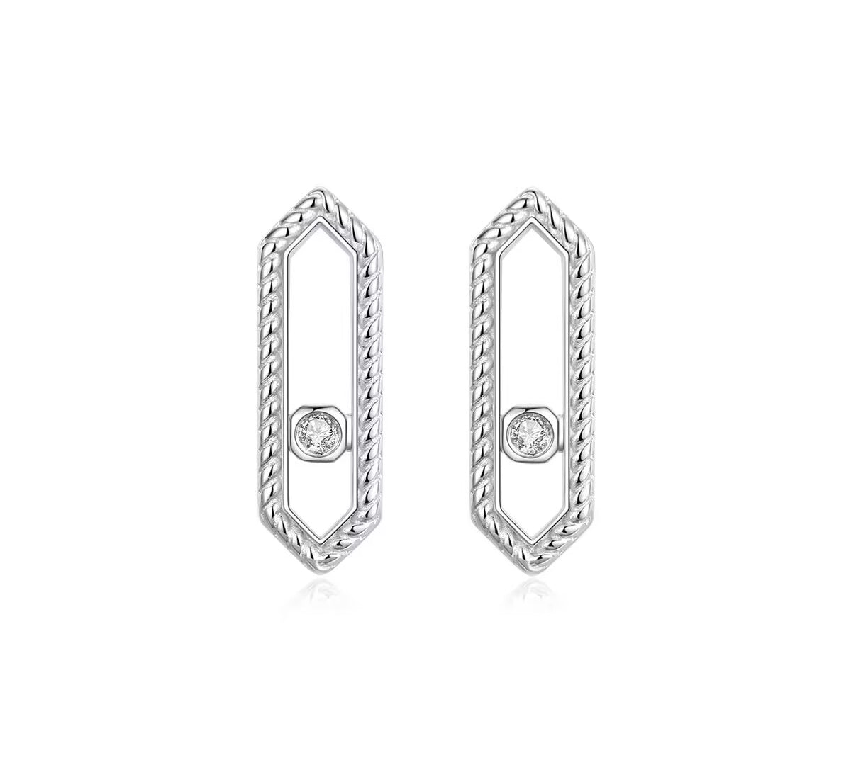 Celestial Bar 925 Silver Earring