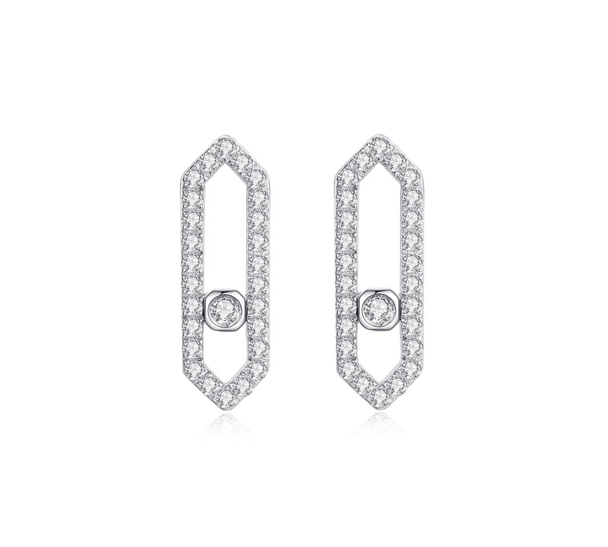 Gypsophila Celestial Bar 925 Silver Earrings