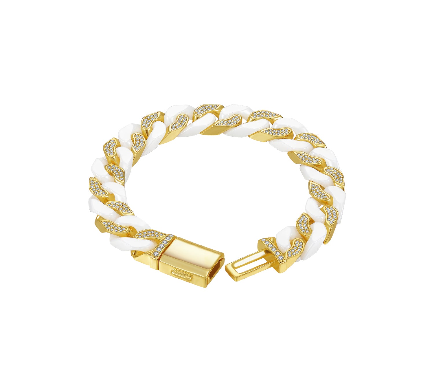 Artistic Ceramic Cuban Link Bracelet