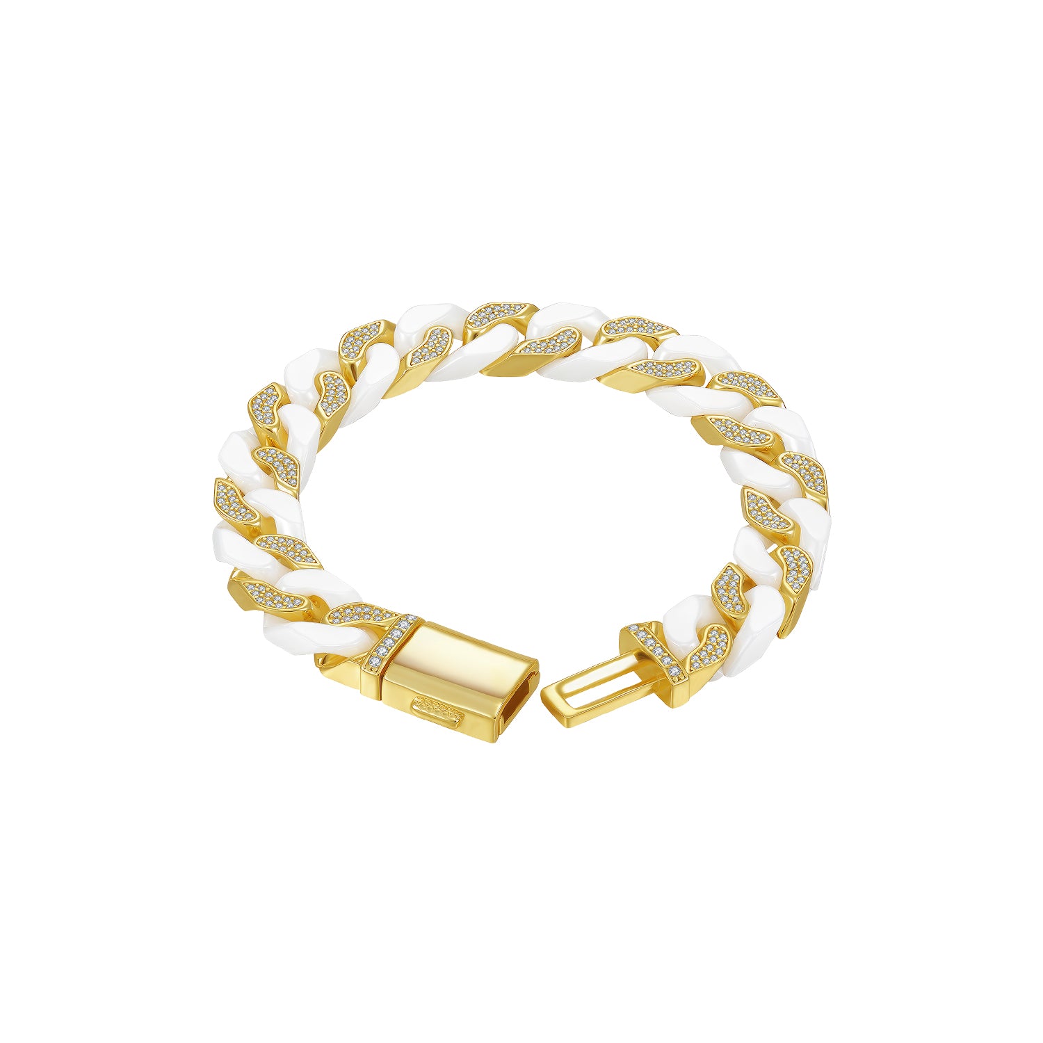 Artistic Ceramic Cuban Link Bracelet