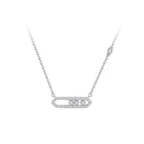 Gypsophila Celestial Bar 925 Silver Necklace
