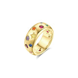 Rainbow Star 925 Sliver Ring