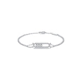 Gypsophila Celestial Bar 925 Silver Bracelet