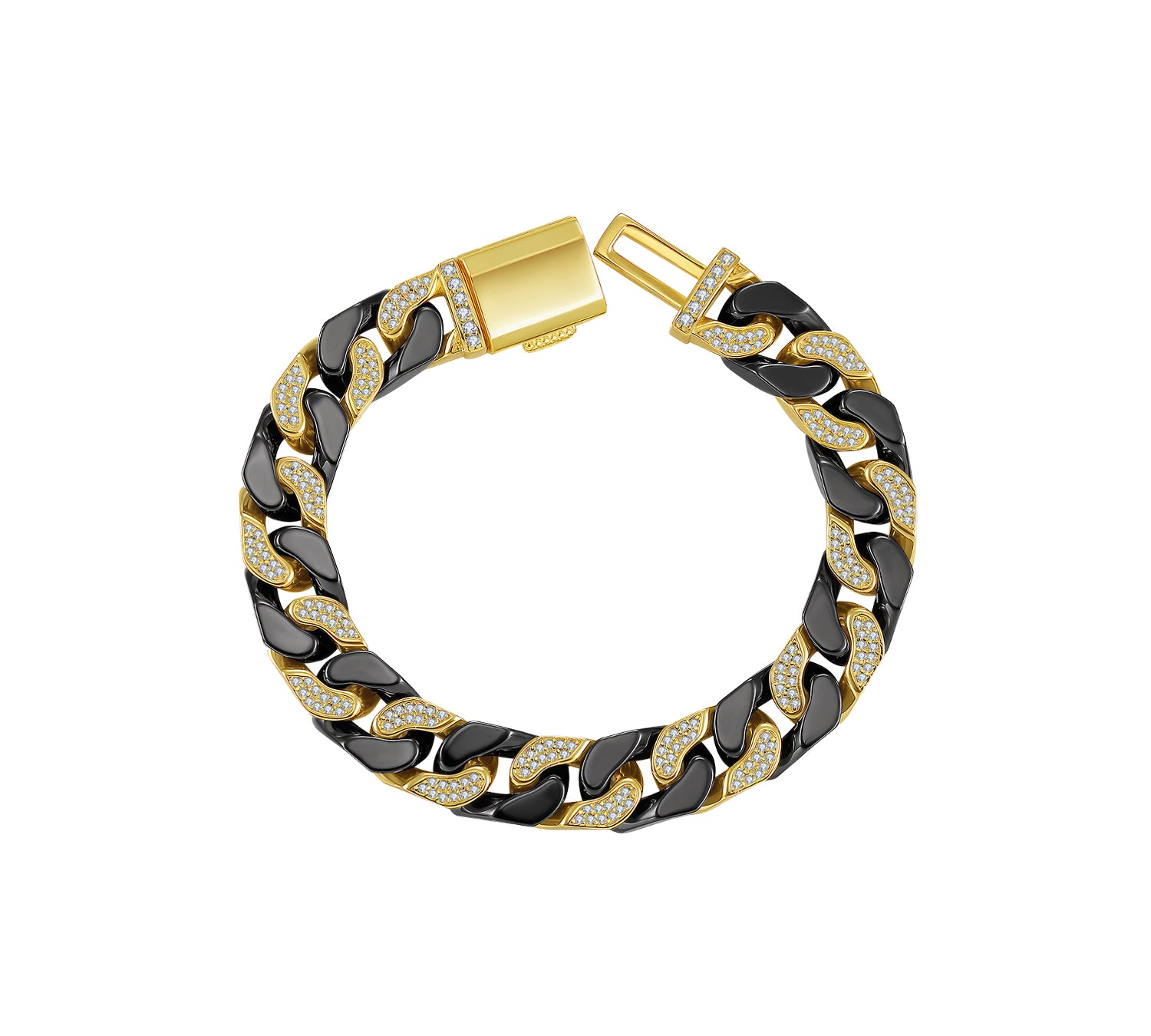 Artistic Ceramic Cuban Link Bracelet