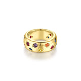 Rainbow Star 925 Sliver Ring