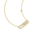 Gypsophila Celestial Bar 925 Silver Necklace