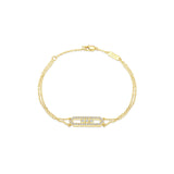 Gypsophila Celestial Bar 925 Silver Bracelet