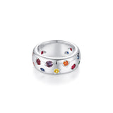 Rainbow Star 925 Sliver Ring