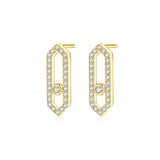 Gypsophila Celestial Bar 925 Silver Earrings