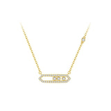 Gypsophila Celestial Bar 925 Silver Necklace